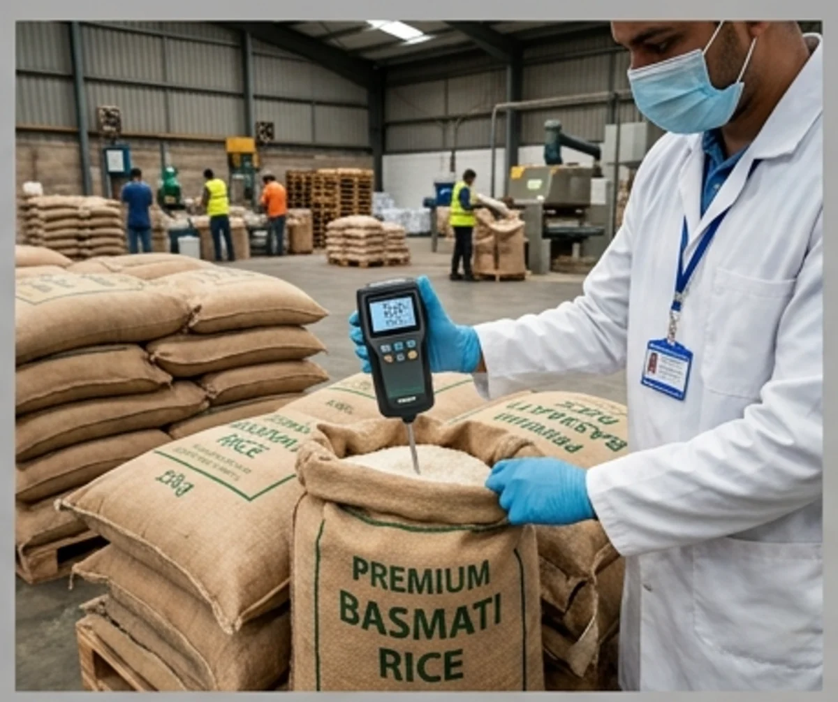 Moisture Testing of Bulk Basmati Rice