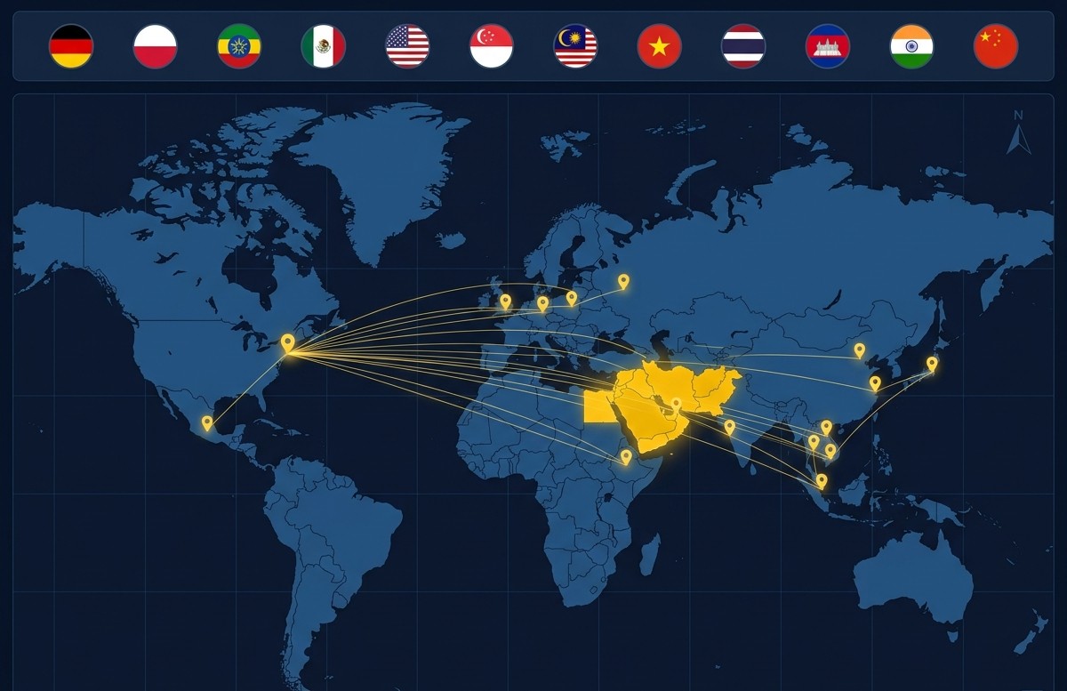 Global Operations Map
