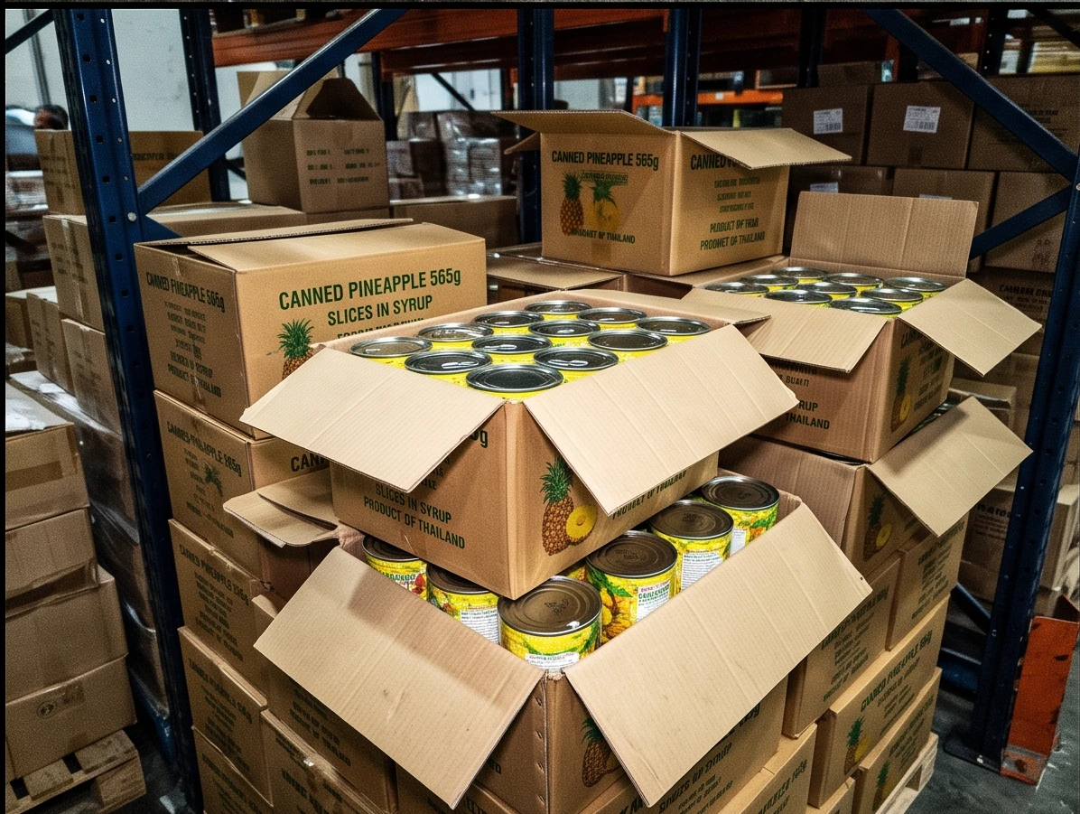 Canned Pineapple to Jeddah Port, Saudi Arabia